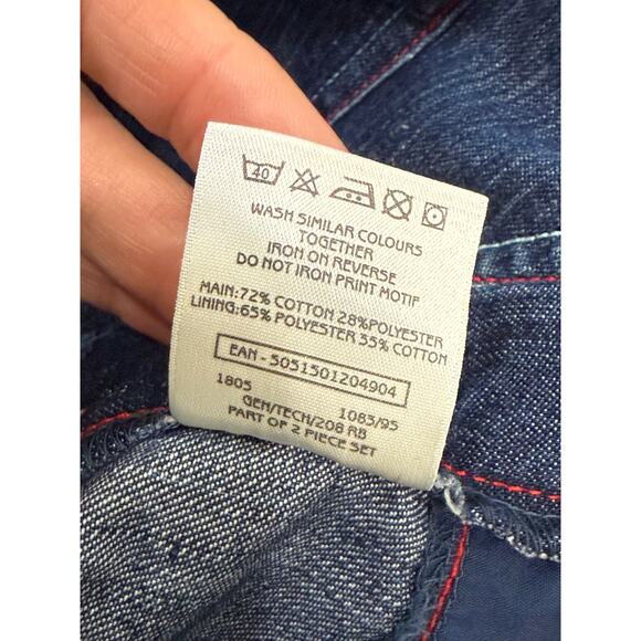 In The Night Garden Overalls Toddler 18-23M Iggle Piggle Embroidered Denim Bibs - Picture 9 of 9